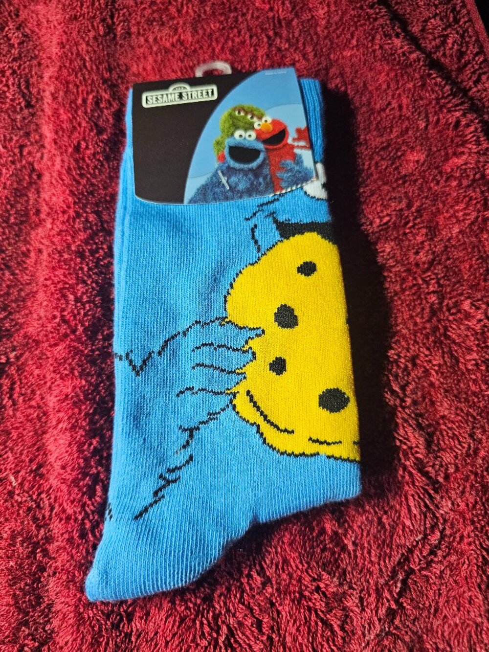 Cookie Monster - Sesame Street Men's Socks Size 8-12 - New